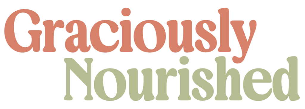 Graciously Nourished logo, part of Jess Creatives' branding for dietitians and medical practitioners