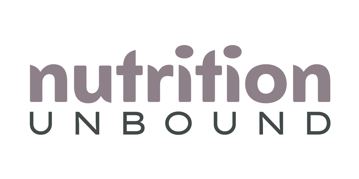 Nutrition Unbound logo, branding for a dietitian's private practice
